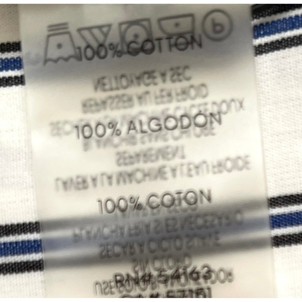 Calvin Klein Shirt Dress Women 8 Blue White Excellent Striped Midi Cotton Belted - Picture 9 of 16
